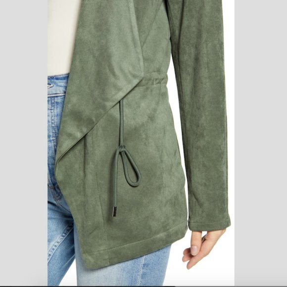 Faux Suede Drapey Jacket - Picture 4 of 7